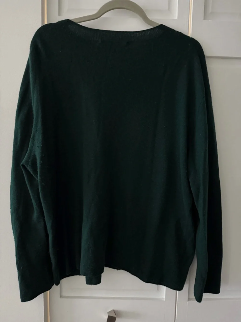 Zara Emerald Wool Mix Oversized Knit Sweater | Dark Green | Size XL - Picture 7 of 7